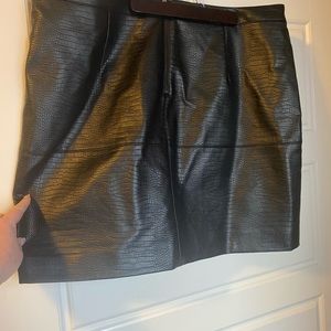 Vegan leather skirt